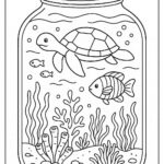 Life in a Jar kids Coloring Pages