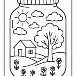 Life in a Jar kids Coloring Pages