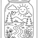 Life in a Jar kids Coloring Pages