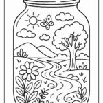 Life in a Jar kids Coloring Pages