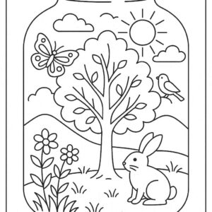 Life in a Jar kids Coloring Pages
