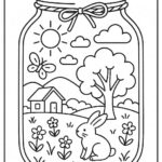 Life in a Jar kids Coloring Pages
