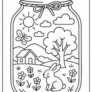 Life in a Jar kids Coloring Pages