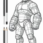 Robot Coloring Page