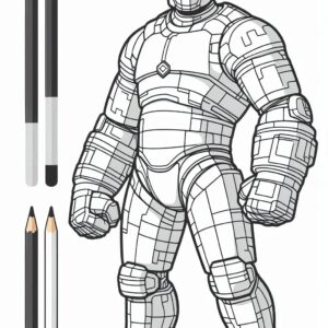 Robot Coloring Page
