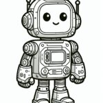 Robot Coloring Page
