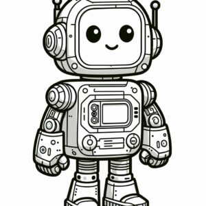 Robot Coloring Page