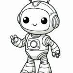 Robot Coloring Page