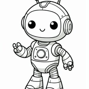 Robot Coloring Page