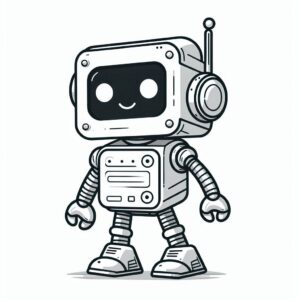 Robot Coloring Page