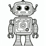 Robot Coloring Page