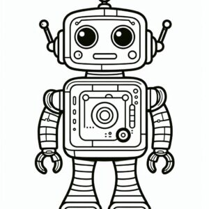 Robot Coloring Page