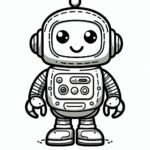 Robot Coloring Page