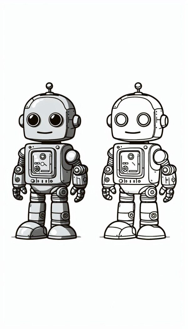 Robot Coloring Page