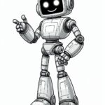 Robot Coloring Page