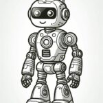 Robot Coloring Page