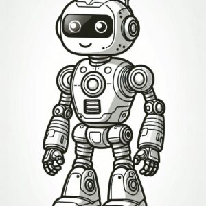 Robot Coloring Page