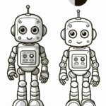 Robot Coloring Page