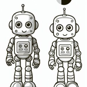Robot Coloring Page