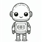 Robot Coloring Page
