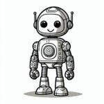 Robot Coloring Page