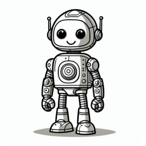 Robot Coloring Page
