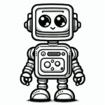 Robot Coloring Page