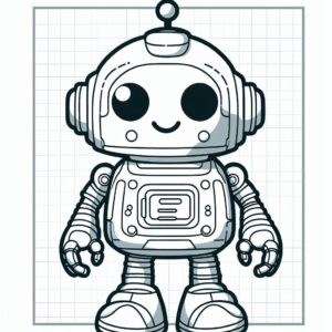 Robot Coloring Page