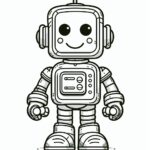 Robot Coloring Page
