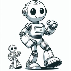 Robot Coloring Page