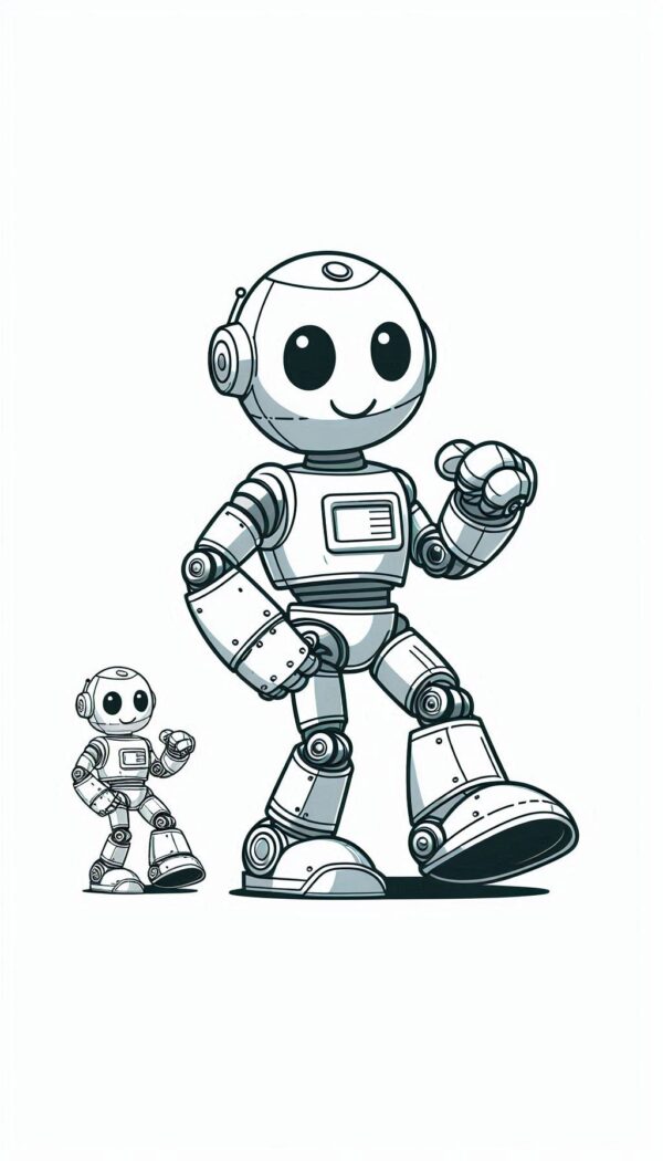 Robot Coloring Page