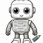 Robot Coloring Page