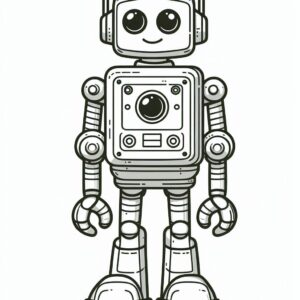 Robot Coloring Page
