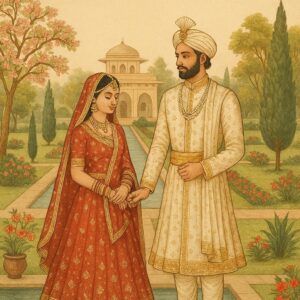 Elegant Indian wedding invitation card