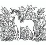 Unicorn Coloring page