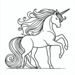 Unicorn Coloring page