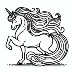 Unicorn Coloring page