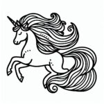 Unicorn Coloring page