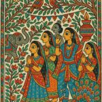 Vintage Madhubani Art Print