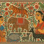 Vintage Madhubani Art Print