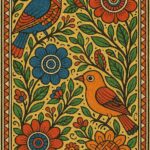 Vintage Madhubani Art Print