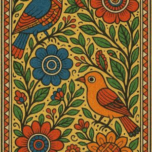 Vintage Madhubani Art Print