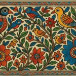 Vintage Madhubani Art Print