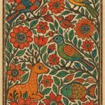 Vintage Madhubani Art Print