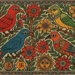 Vintage Madhubani Art Print
