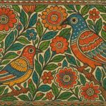 Vintage Madhubani Art Print