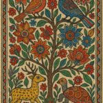 Vintage Madhubani Art Print