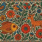 Vintage Madhubani Art Print
