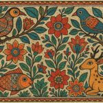 Vintage Madhubani Art Print