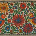Vintage Madhubani Art Print